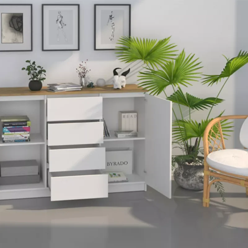 Uniwersalna komoda Duna 120 cm z 4 szufladami - obrazek 2