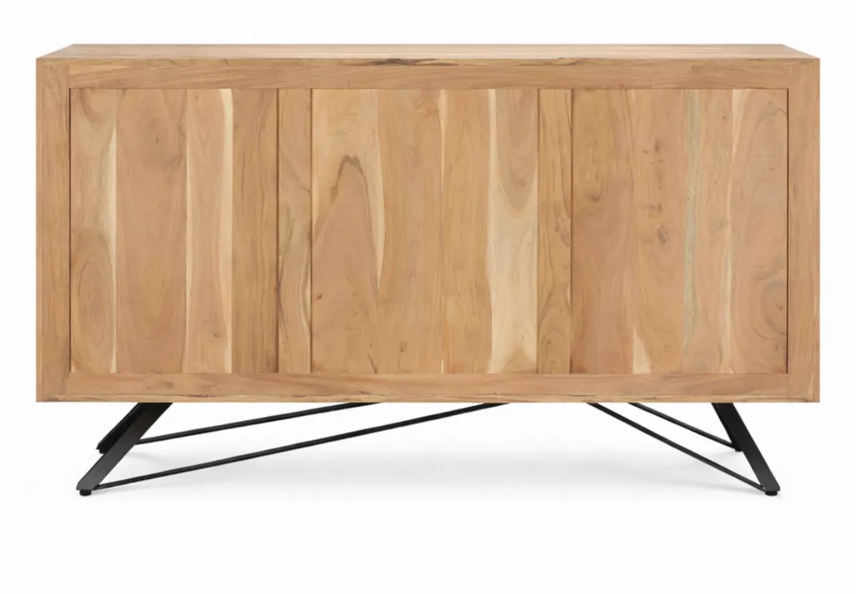 Komoda LOFT 150 cm Asmita z litego drewna egzotycznego - akacja indyjska - obrazek 7