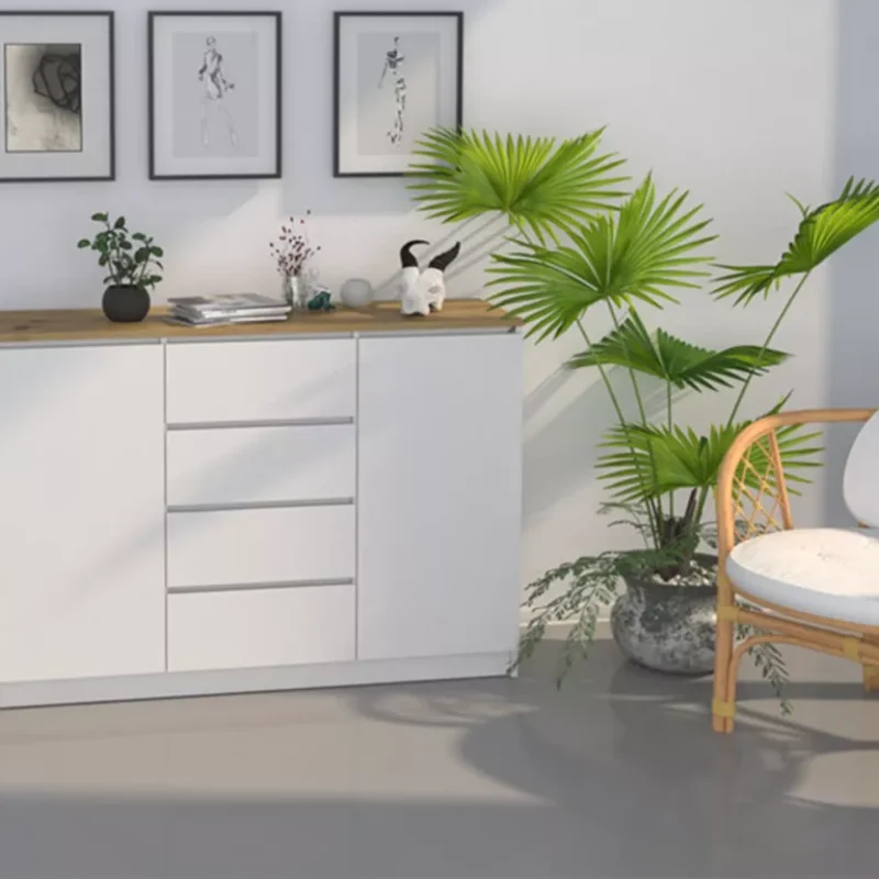 Uniwersalna komoda Duna 120 cm z 4 szufladami