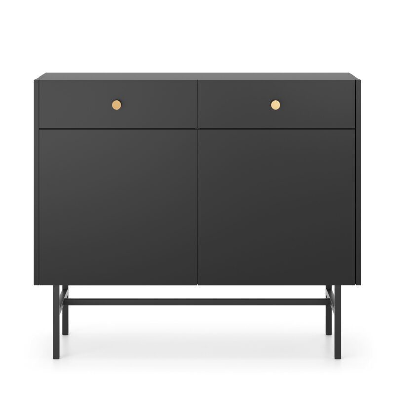 DIVA CZARNA KOMODA 2D2SZ - obrazek 2
