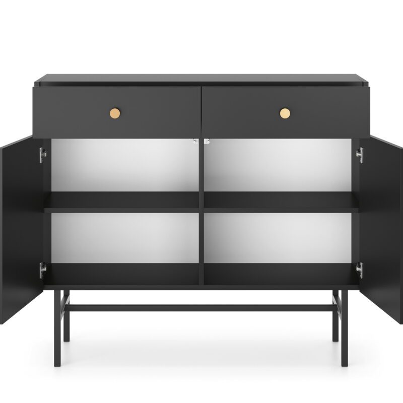DIVA CZARNA KOMODA 2D2SZ - obrazek 3