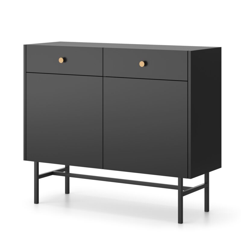 DIVA CZARNA KOMODA 2D2SZ - obrazek 4