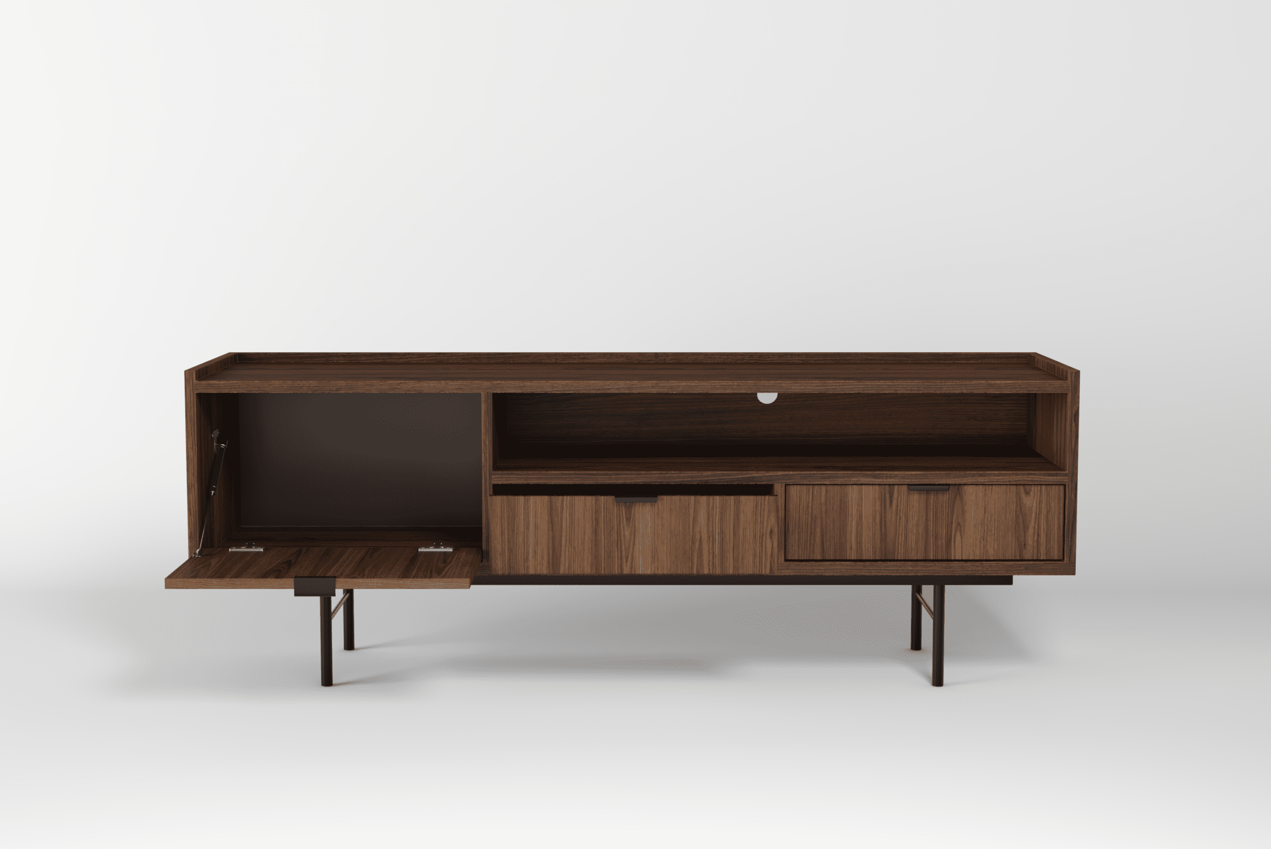 Szafka RTV EDISON 150 Warmia Walnut