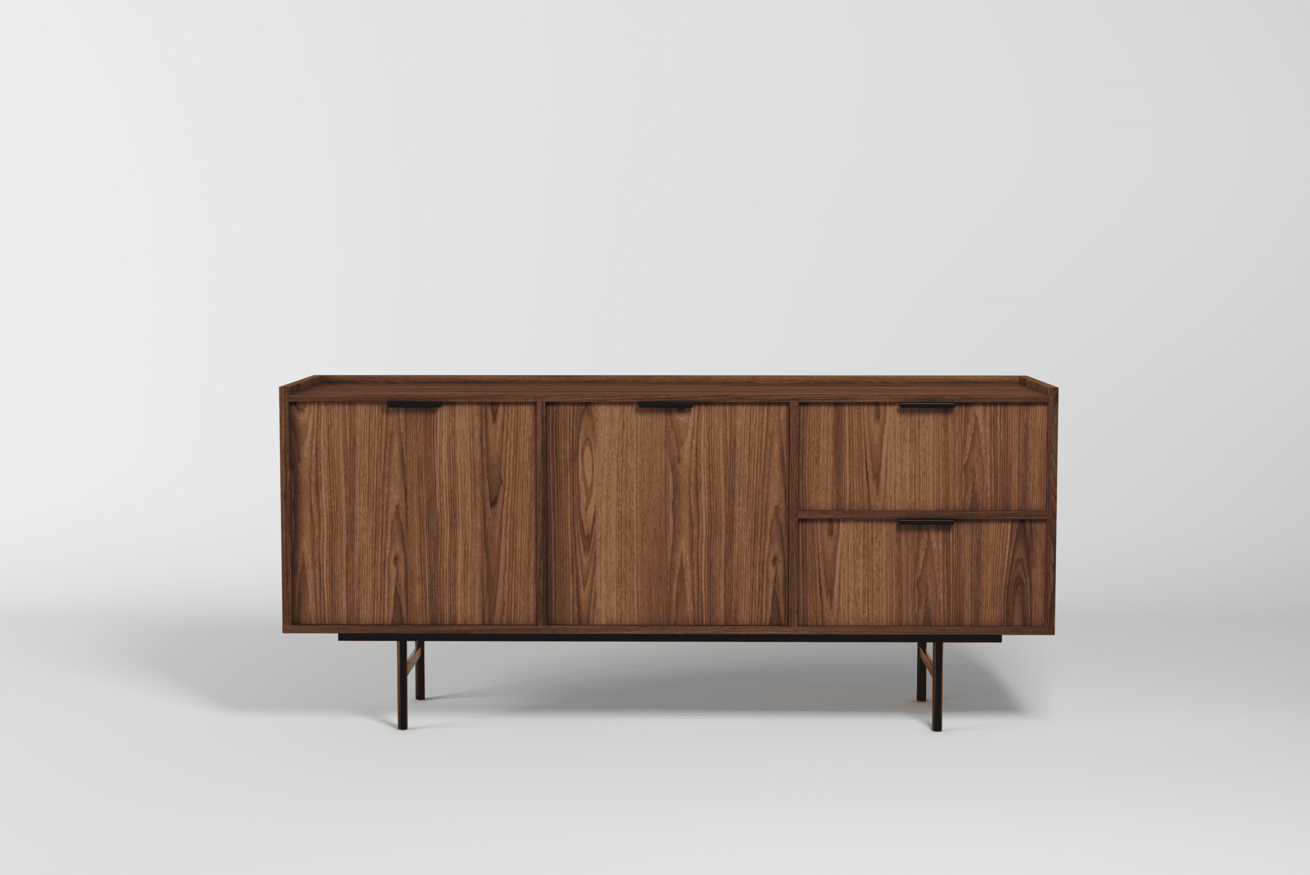 EDISON Komoda 2D2S – Warmia Walnut - obrazek 5