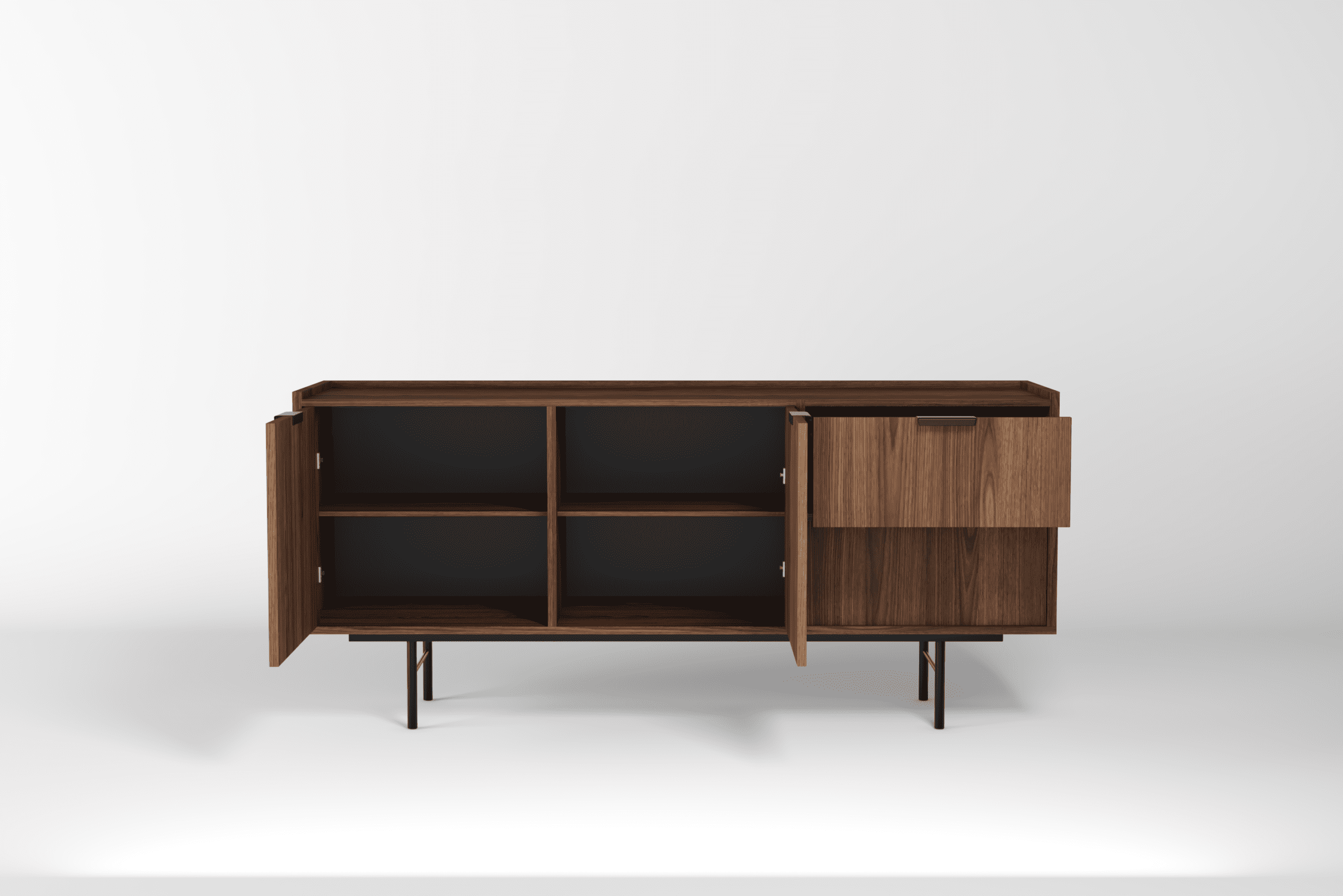 EDISON Komoda 2D2S – Warmia Walnut - obrazek 7