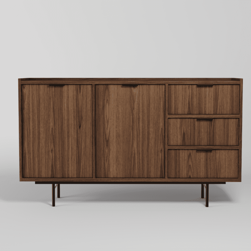Komoda EDISON 2D3S Warmia Walnut - obrazek 2