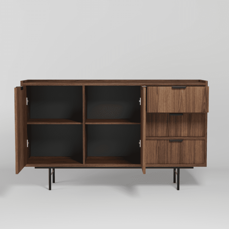 Komoda EDISON 2D3S Warmia Walnut - obrazek 3