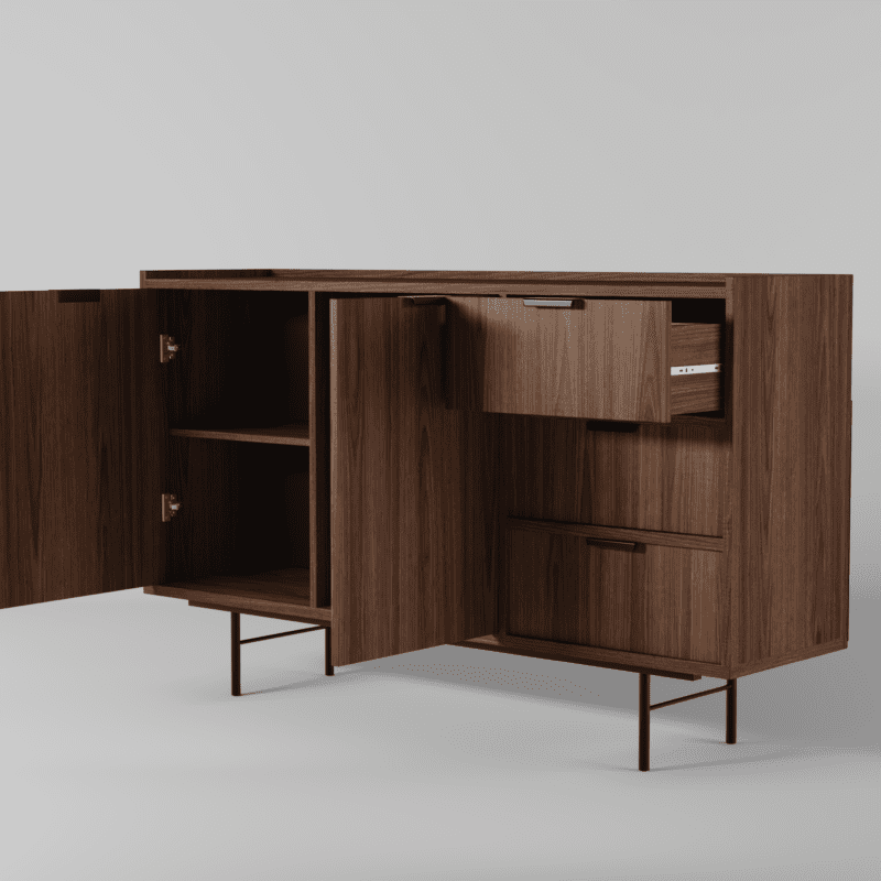 Komoda EDISON 2D3S Warmia Walnut - obrazek 6