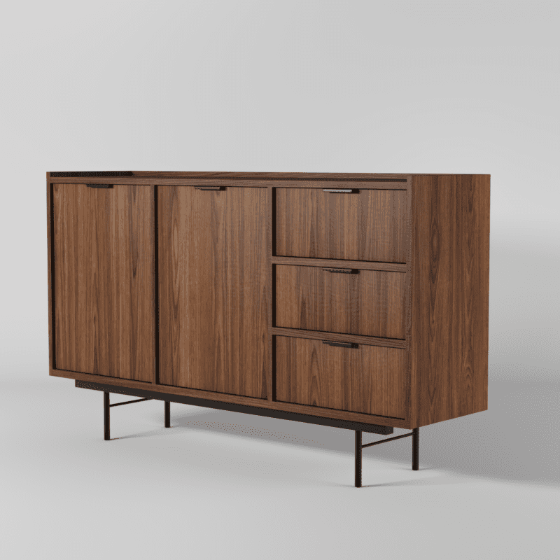 Komoda EDISON 2D3S Warmia Walnut - obrazek 5