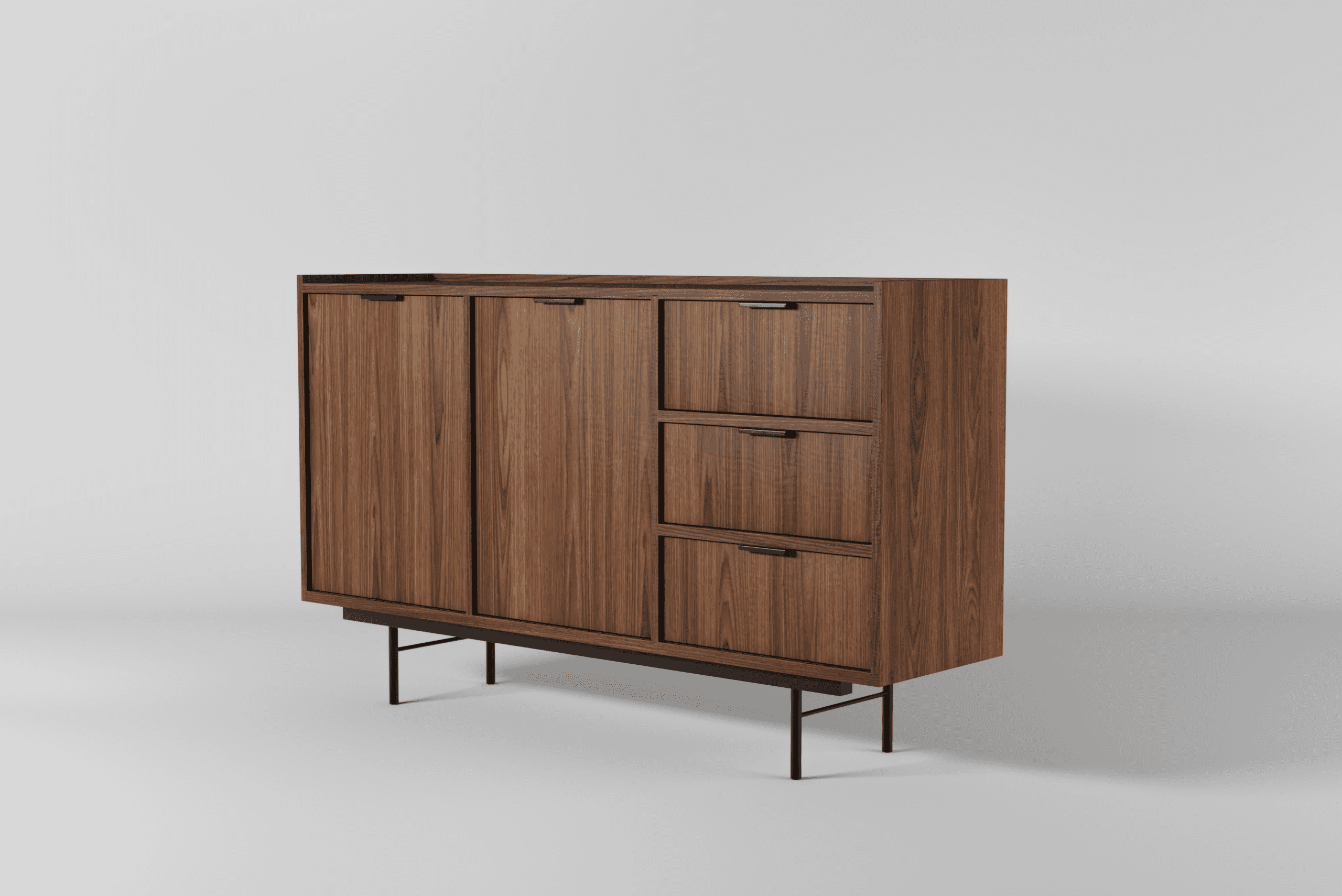 Komoda EDISON 2D3S Warmia Walnut - obrazek 6