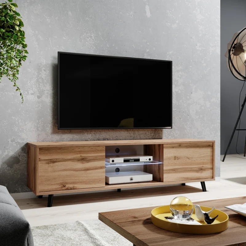 Szafka RTV LUNA 2 - 175 cm z Oświetleniem LED - obrazek 2