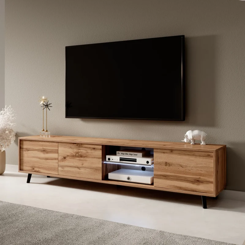 Szafka RTV LUNA 2 - 175 cm z Oświetleniem LED - obrazek 7