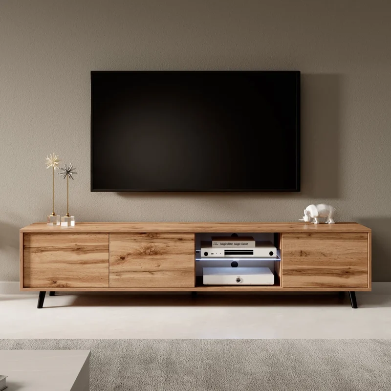 Szafka RTV LUNA 2 - 175 cm z Oświetleniem LED - obrazek 8