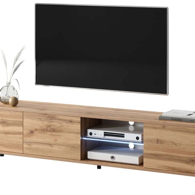 Szafka RTV LUNA 2 - 175 cm z Oświetleniem LED - obrazek 9
