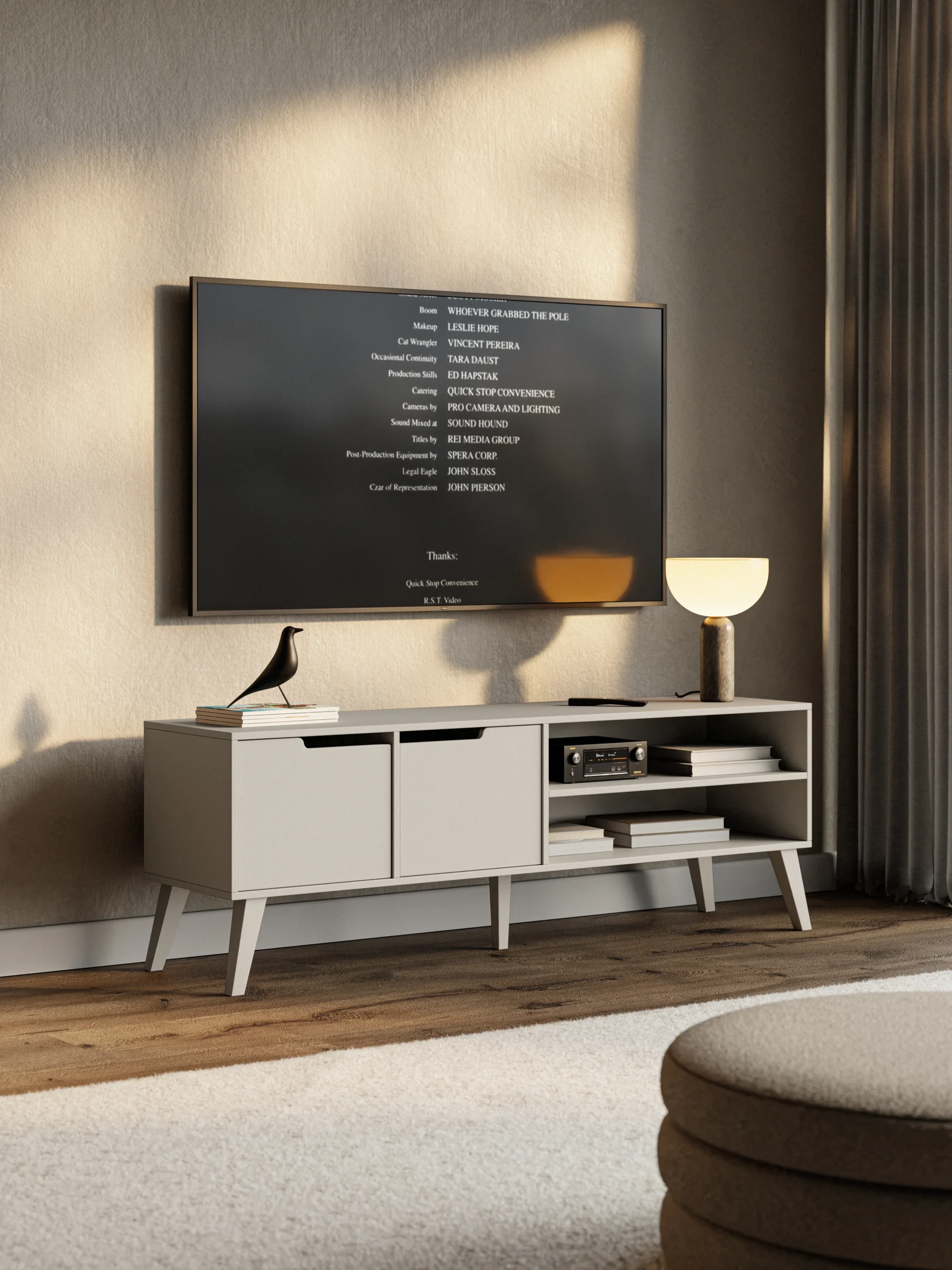 SZAFKA RTV NORDELO 2D – 160 cm - obrazek 4