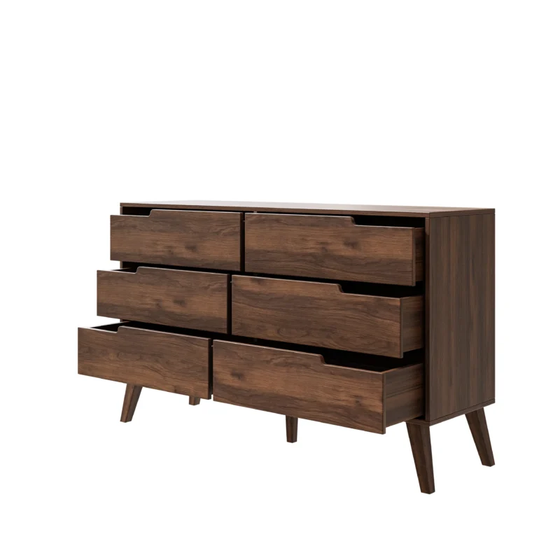 Komoda NORDELO 6S – WARMIA WALNUT - obrazek 4