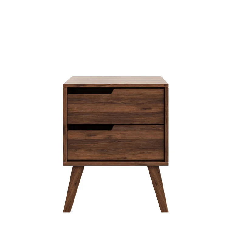 Stolik nocny NORDELO 2S – WARMIA WALNUT - obrazek 4