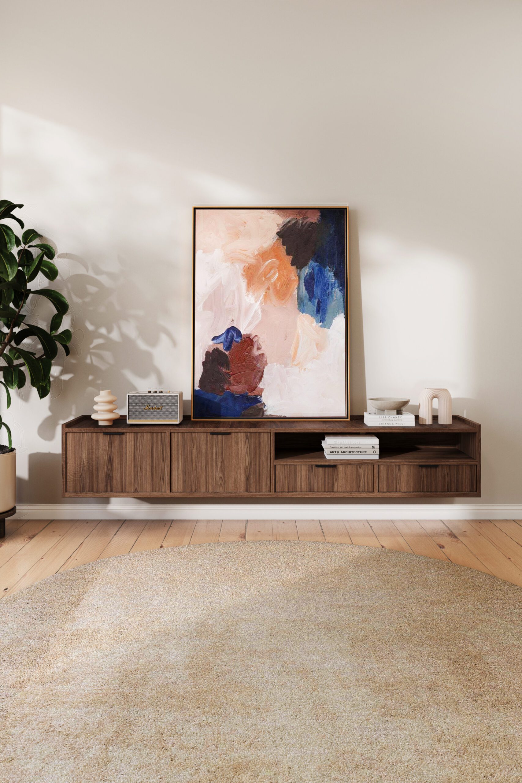 EDISON RTV 200 Podwieszana – Warmia Walnut