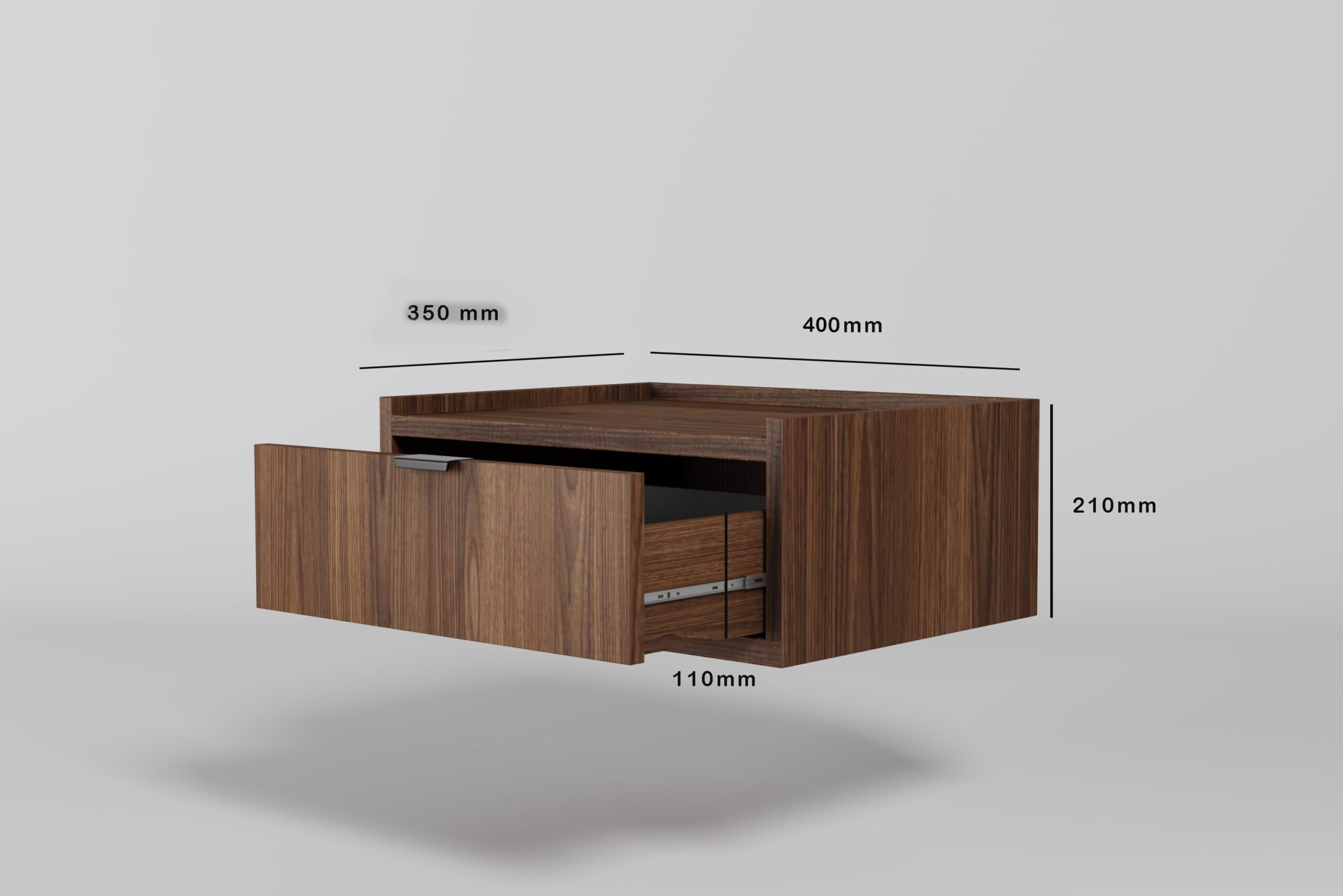 EDISON Szafka Wisząca – Warmia Walnut - obrazek 3